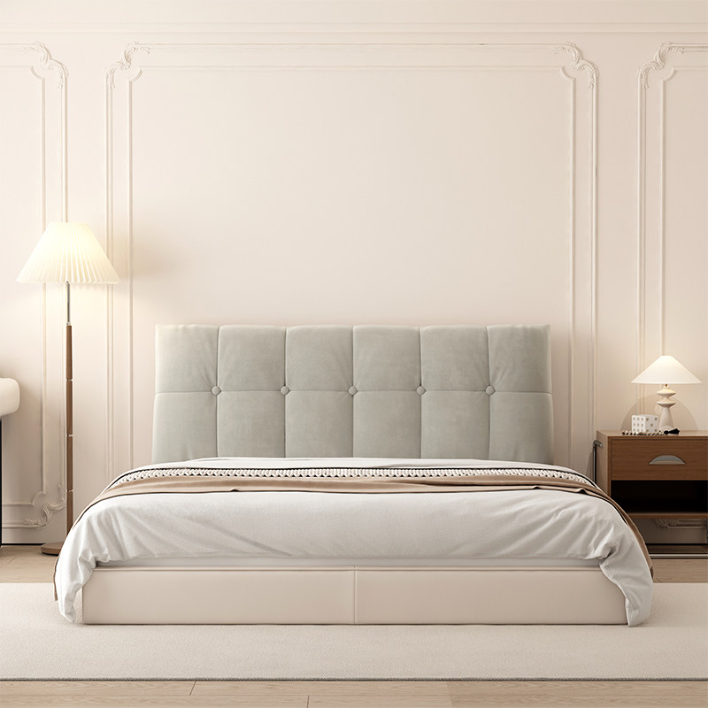 奶油风床头靠垫榻榻米靠背简约现代床头套罩卧室双人床头软包靠背,淘宝优惠券,粉丝福利购,淘宝优惠卷