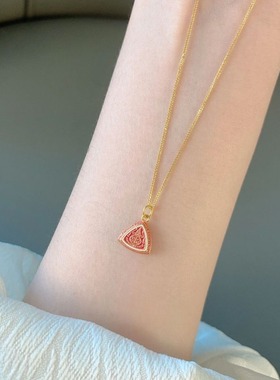 日系Cherry Kitty藏式拉胡天神吊坠项链女vingate复古民族风颈链