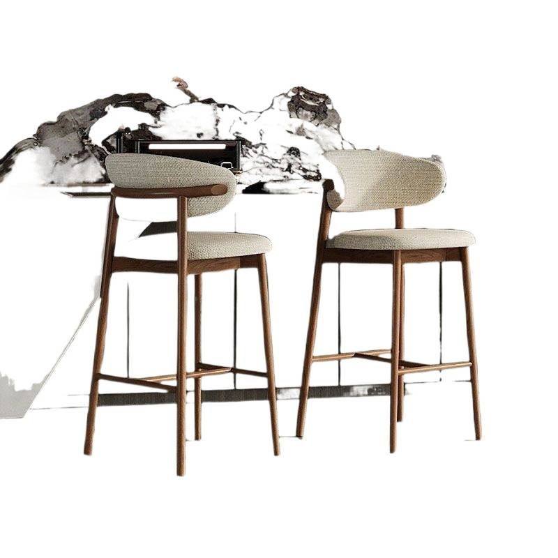 北欧现代简约轻奢实木家用高脚椅子酒吧设计师台椅吧台脚凳靠背凳,淘宝优惠券,粉丝福利购,淘宝优惠卷