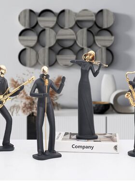 创意运动人物摆件轻奢客厅家居摆设书架酒柜装饰艺术模型