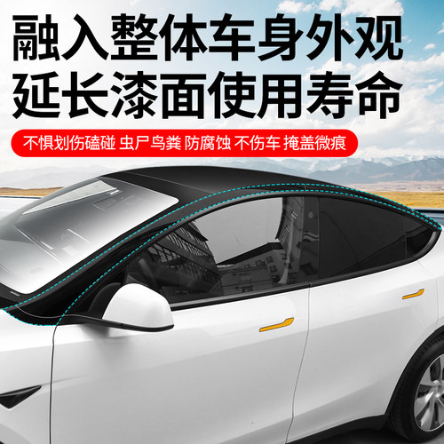 适用于特斯拉焕新版Model3/Y悬浮车顶保护膜隐形车衣TPU贴丫配件 - 图1