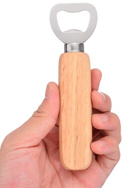 10pcs/set Bartender Bottle Opener Rubber Wood Handheld Wine