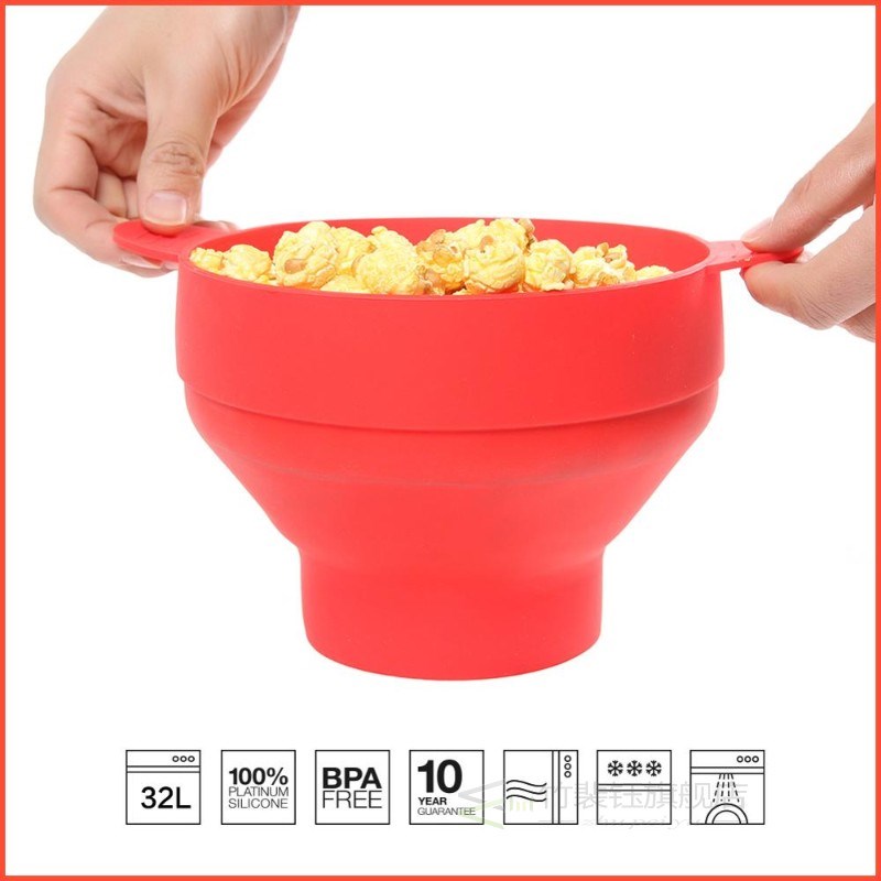 The Original Microwave Popcorn Maker Silicone Popcorn Bucket - 图1