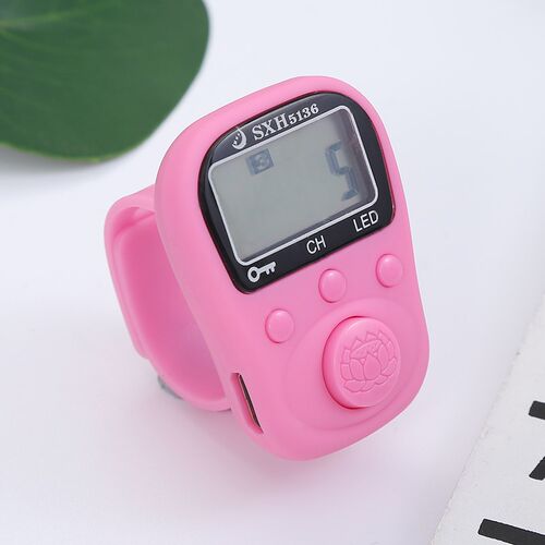 6 digital LCD electrical hand tally ring counter rechargeabl - 图1
