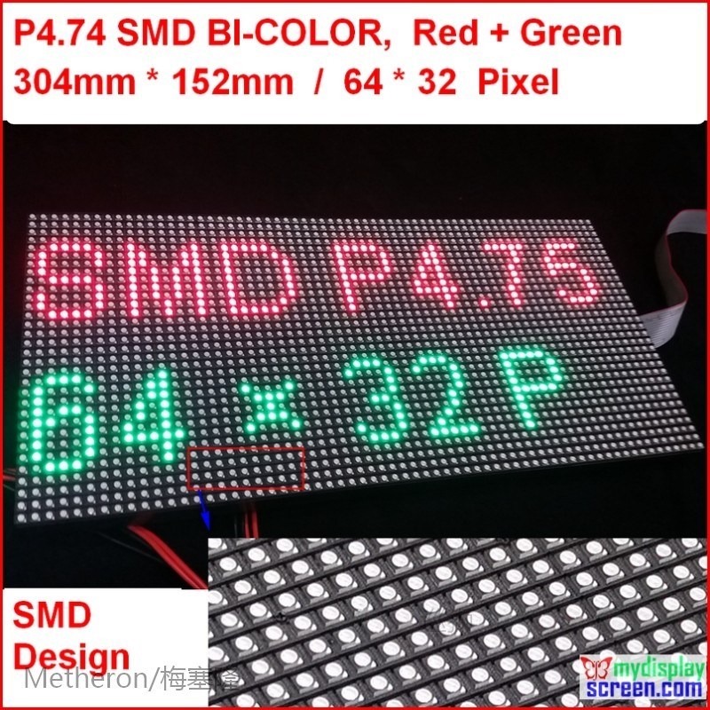 P4.75 indoor two color led module,high clear,top1 for text d - 图1