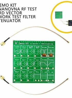 for NanoVNA RF Tester Board RF Demo Kit Filter Attenuator fo