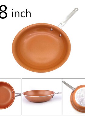 New 8/10 Inch Non-stick Copper Frying Pan With Ceramic Induc