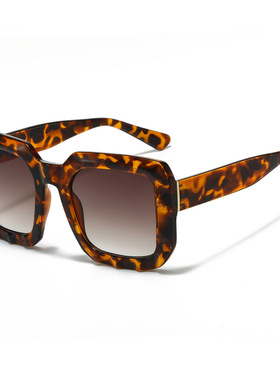 日本portney bell时尚矩形眼镜女款外销防晒墨镜新款欧美大方框