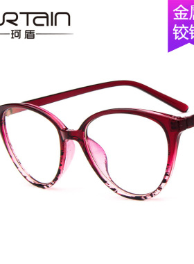 日本portney bell大框复古猫眼眼镜框 时尚框架镜 可配近视学院