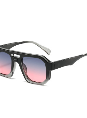 日本portney bell新款女士大框墨镜女欧美太阳眼镜女款个性双梁