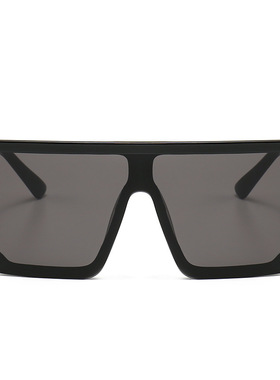 日本portney bell大号方形太阳镜 男士女士平顶时尚镜片连体