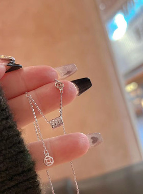 日本portney bells925银招财小蛮腰流苏项链女ins轻奢小众高级感