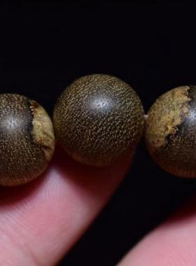 正区保真文莱红土沉水沉香手链单圈男女款高沉香手串12mm老料