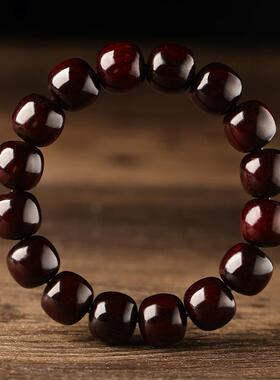 天然真品印度老料小叶紫檀手串男士檀木檀香佛珠冷门文玩手链女款