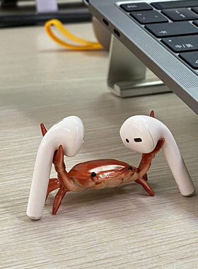 举重小螃蟹筷子架展示架桌面摆件