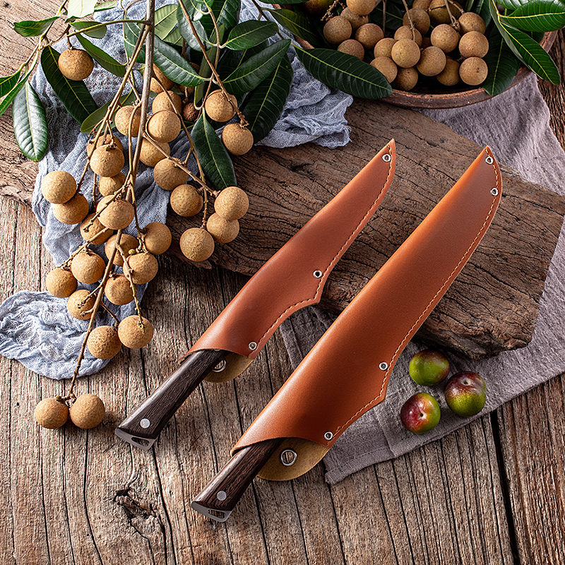 大号加长款瓜果刀切西瓜家用水果刀锋利不锈钢果档户外带鞘小刀具 - 图2