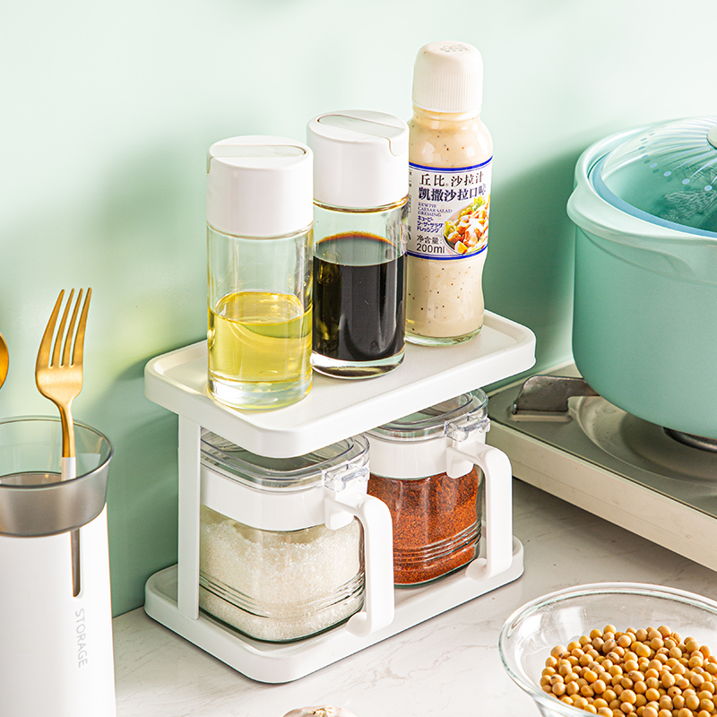 调料盒厨房玻璃调味盒家用组合装密封调料罐子盐味精调味料瓶防潮 - 图1