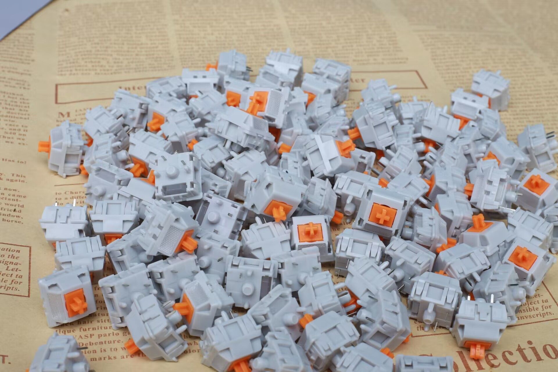 工业橙轴类HP轴提前段落轴客制化机械键盘轴体五脚轴热插拔MZ外设,淘宝优惠券,粉丝福利购,淘宝优惠卷