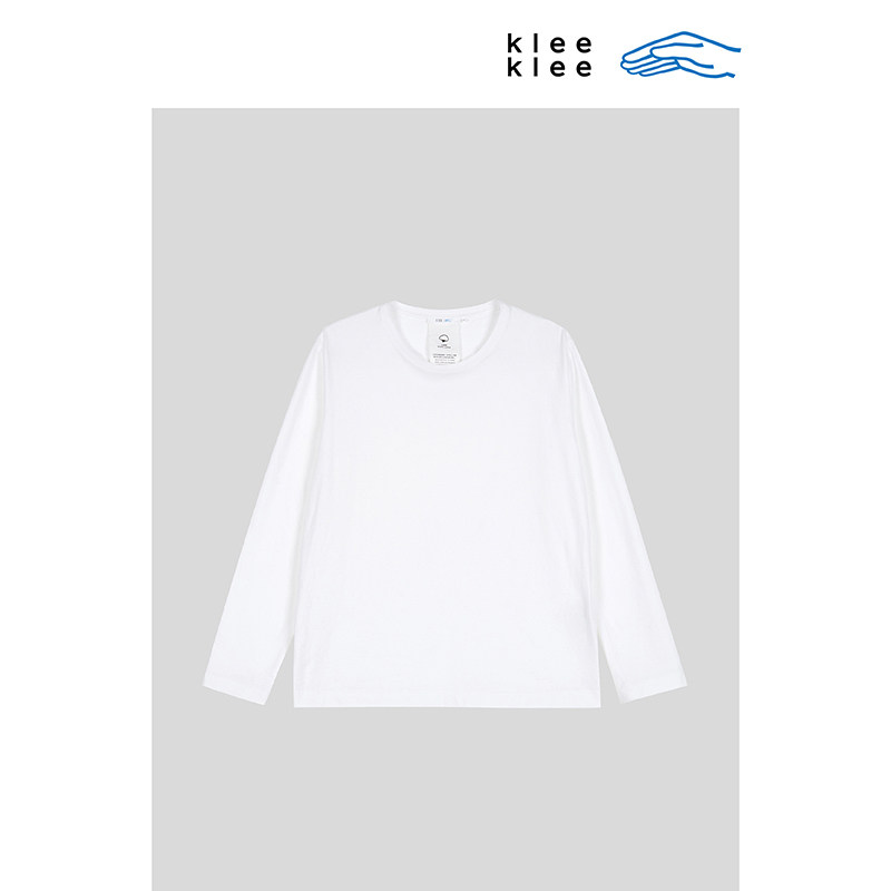 klee klee25年春季女士全程认证环保棉长袖T恤 K0251TS04 - 图1