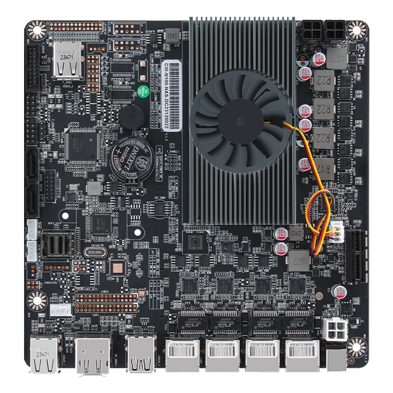 N100/N305 NAS妖板/6个SATA3.0/双M.2/PCIE/ITX/4个2.5G网卡 DC版 - 图3