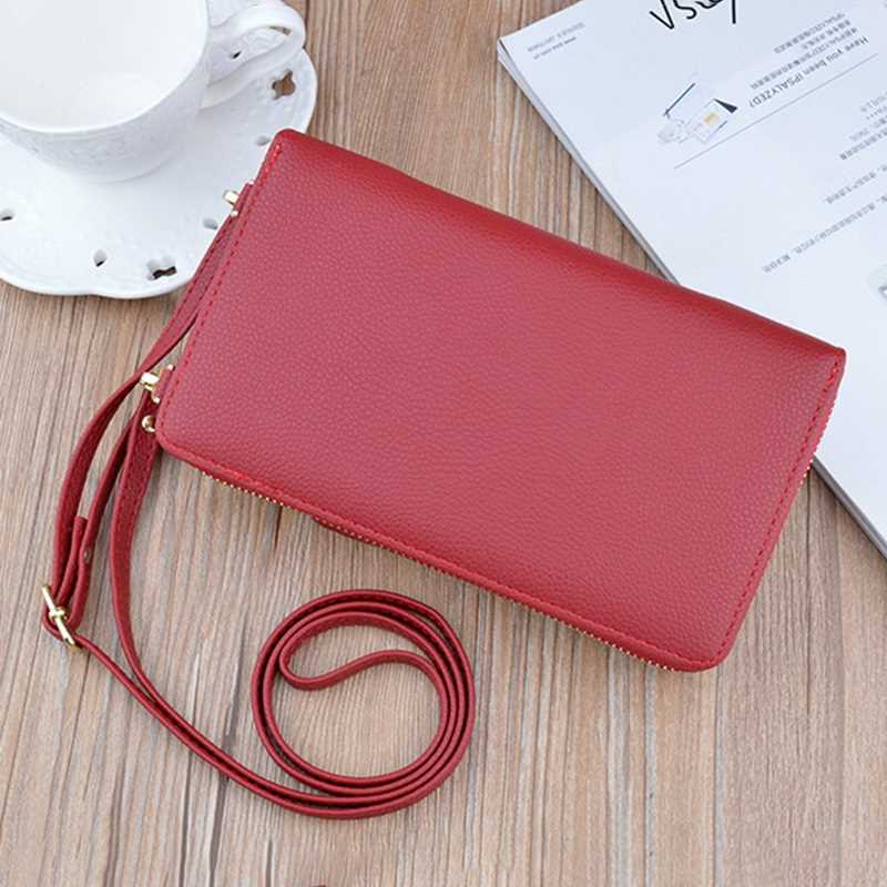 Luxury Leather Handbags Women Bag For Woman 2021 Mobile Phon - 图0