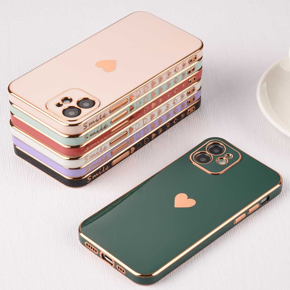 Solid Plating Lens Protection Phone Case For iPhone 12 11 Pr-图2