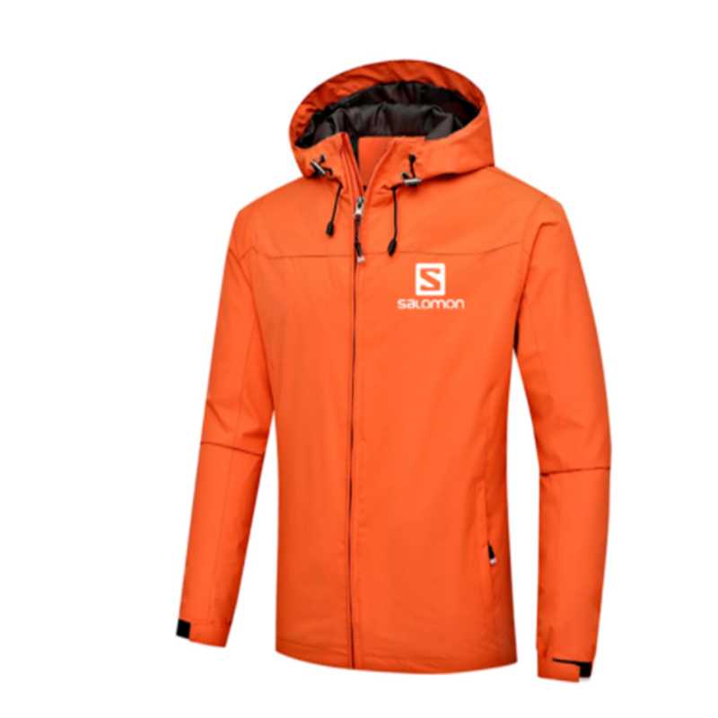 New Spring Jacket Men Hooded Zipper Waterproof Coat Windproo - 图1