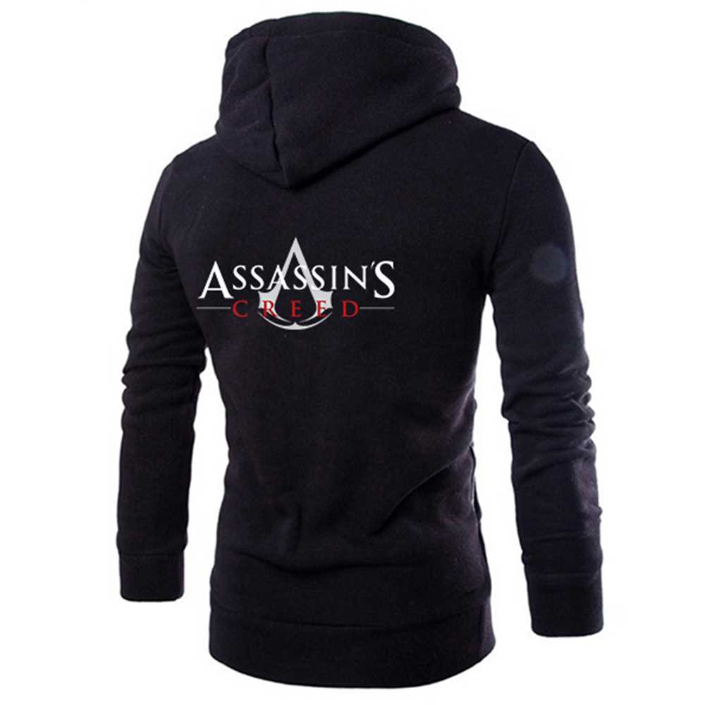 2022 New fashion men's Double zipper hoodie sweatshirt Assas-图2