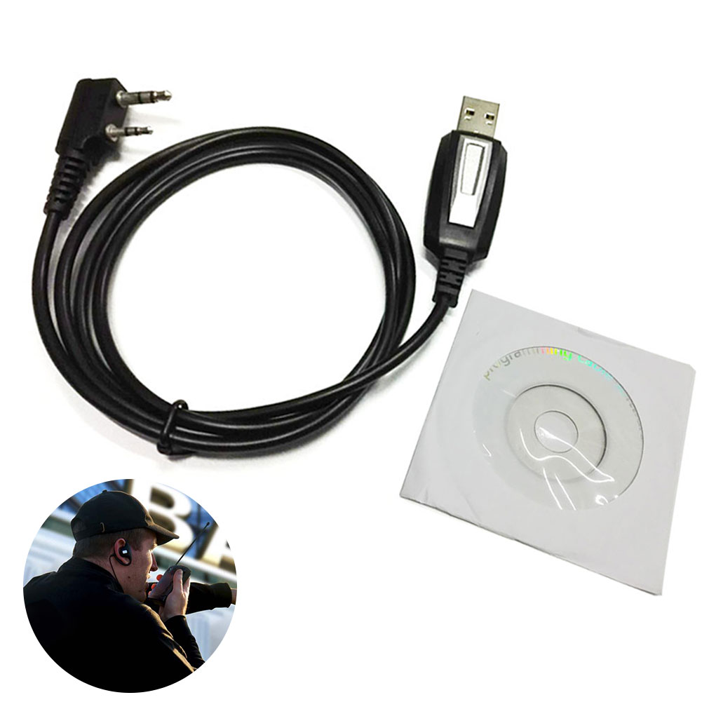 1m 2 Pin Line Radio Universal USB For PUXING For UV5R Progra - 图0