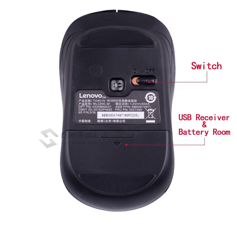 ThinkPad WLM200 wireless silent mouse laptop pc office home-图3