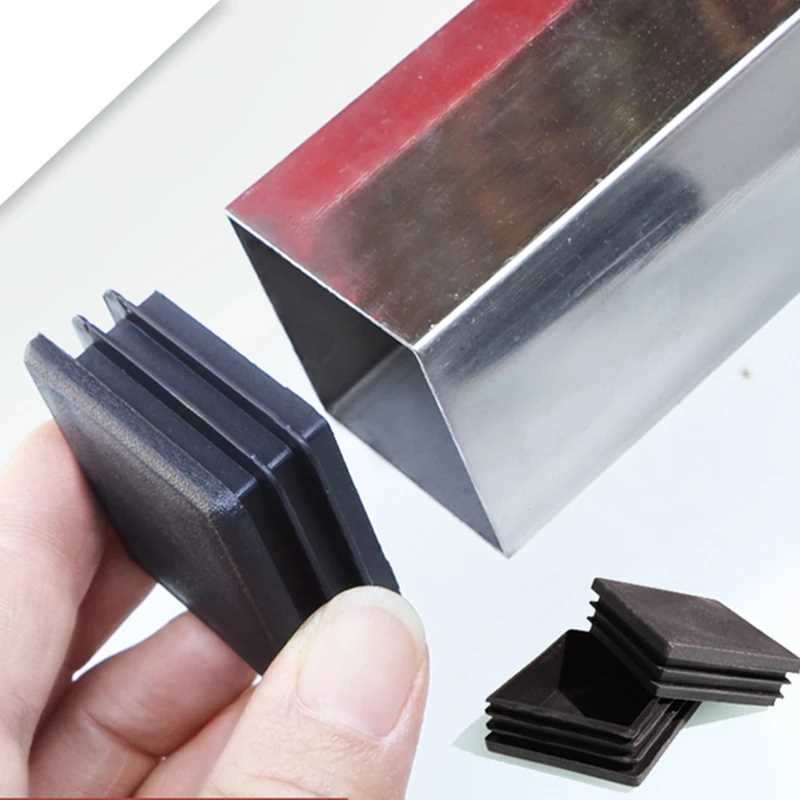 4pcs Plastic Furniture Leg Plug square Steel Pipe Tube End C - 图2