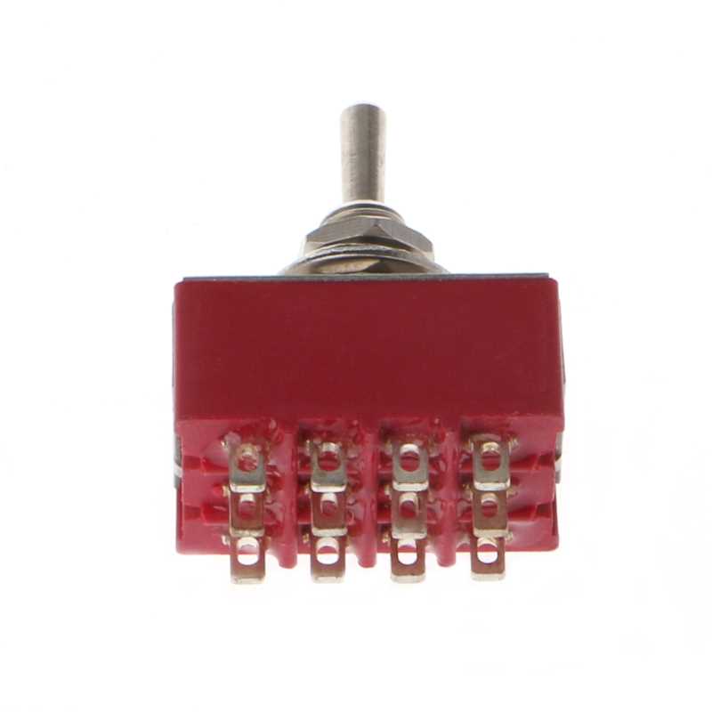 AC 250V/2A 125V/5A 12-Pin On/On 2 Position 4PDT Mini Toggle - 图2