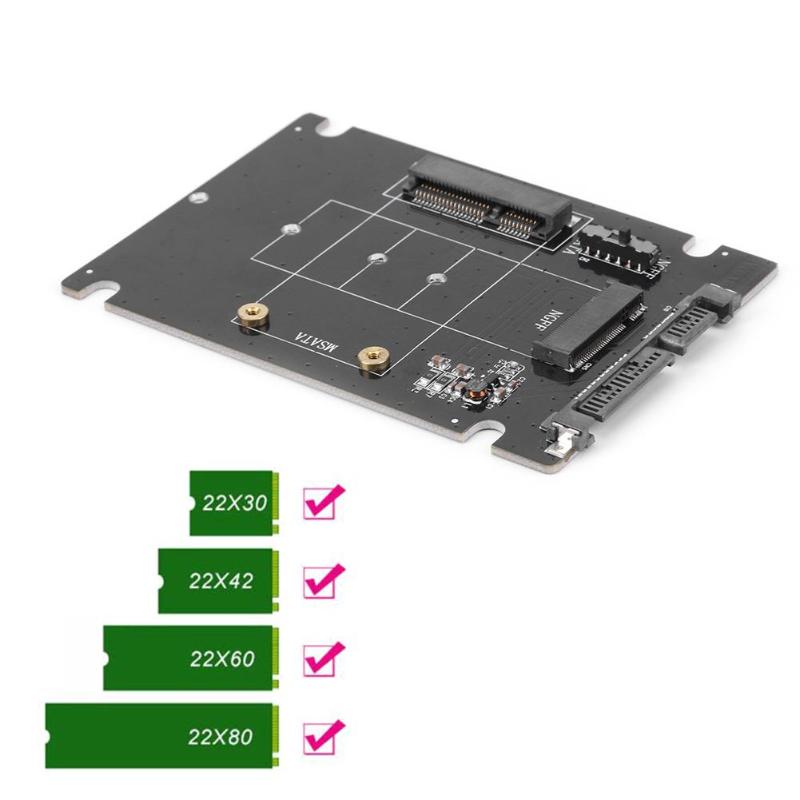 mSATA to NGFF M2 to SATA3 Adapter Converter mSATA/NGFF SSD t-图1