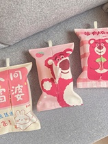 Hanging paper towels car carrying paper towels box cute living room hanging rope napkin bag toilet creative car paper towels bag