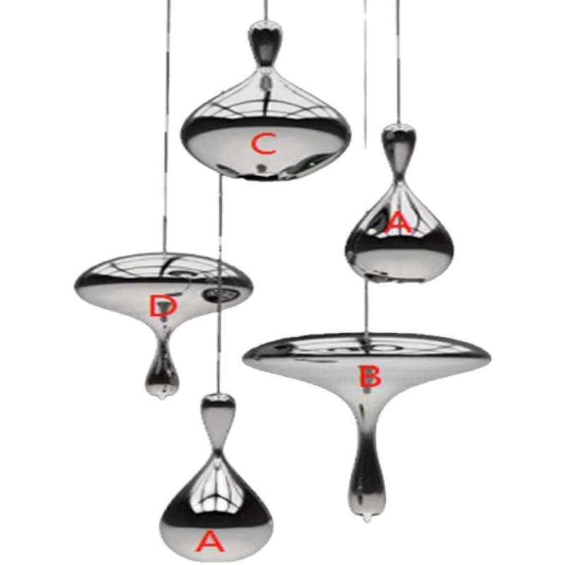 简约北欧现代葫芦玻璃小吊灯艺术餐厅服装店展厅复式楼降落伞型灯,淘宝优惠券,粉丝福利购,淘宝优惠卷