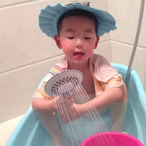 宝宝洗头帽婴儿洗发帽挡水神奇小孩儿童防水浴帽护耳帽子洗澡帽