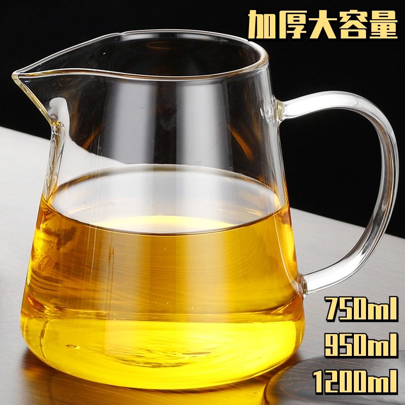 玻璃公道杯大号耐热分茶器特超大容量茶海加厚带茶漏套装公杯过滤,淘宝优惠券,粉丝福利购,淘宝优惠卷