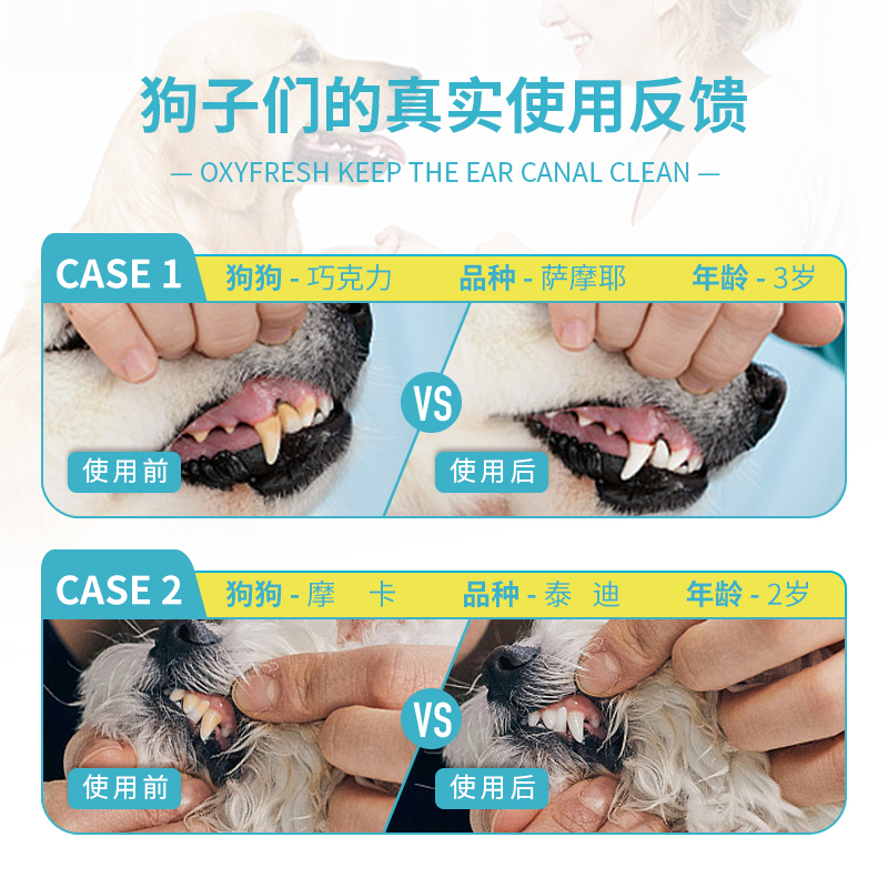 Oxyfresh氧亲新宠物漱口水猫咪狗狗洁齿水口腔清洁除口臭牙结石-图2