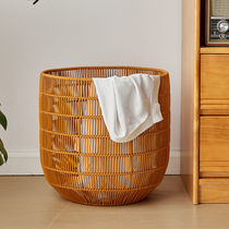 Bedroom Dirty Laundry Basket home Dirty Laundry Basket Dirty Laundry Laundry Basket Imitation Vine-knitted toilet Bathroom Dirty Laundry