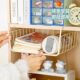 Under-table storage basket desktop dormitory good wardrobe