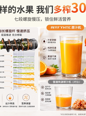 艾霏特大功率榨汁机渣汁分离