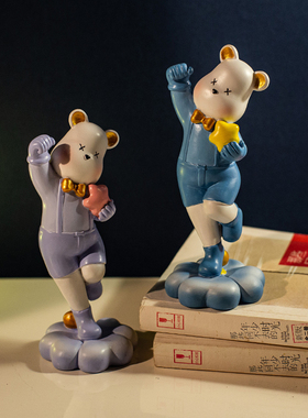 暴力熊客厅大型落地灯摆件