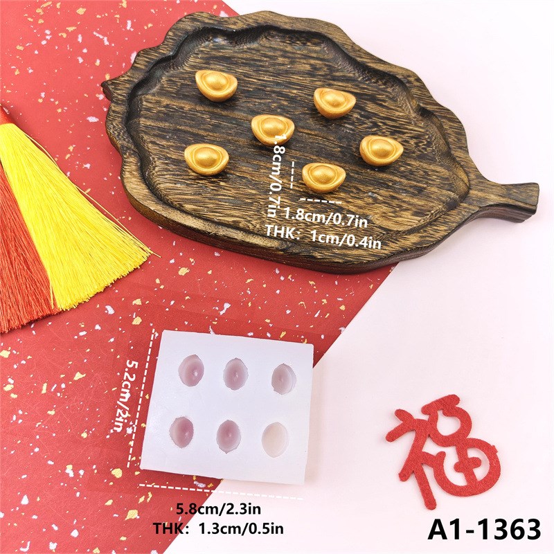 Gold Treasure Shaped Silicone Mold for Chocolate Fondant Gum - 图2
