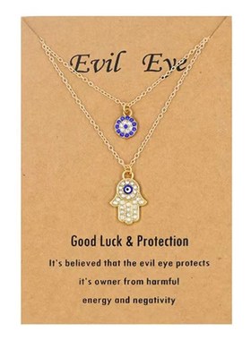 Eyes Pendant Necklace Alloy Eye Pendant Angel Eye Multilayer