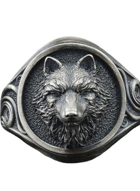 Morningray Fashion Jewelry Retro Wolf Totem Silver Powerful