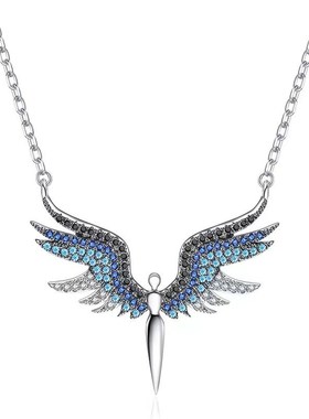 European and American Angel Wing Necklace Womens Ins Style L