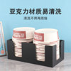 Disposable packed bowl and lunch box storage rack for commercial use