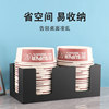 Disposable packed bowl and lunch box storage rack for commercial use