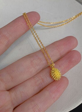 留恋你一生榴莲项链七夕纪念项链礼品吊坠首饰送闺蜜送朋友中国风