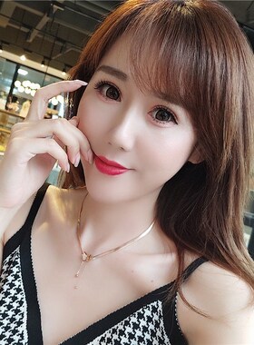 英国chrry koop钛钢气质简约蝴蝶流苏刀片链项链女不掉色金色